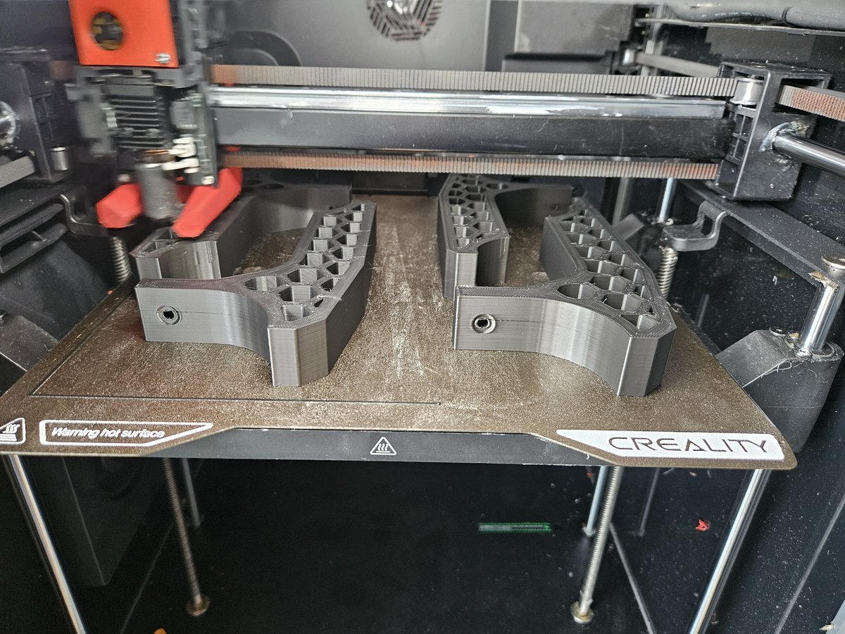 Custom PLA mounting brackets printed for a customer
