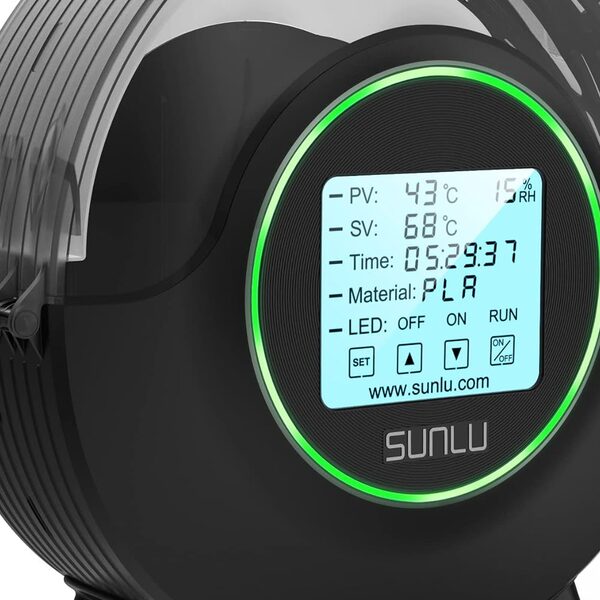Sunlu S2 Plus filament dryer on the Hark Tech workbench