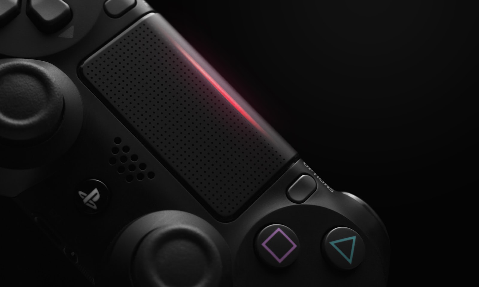 Black Sony PS4 DualShock 4 wireless controller