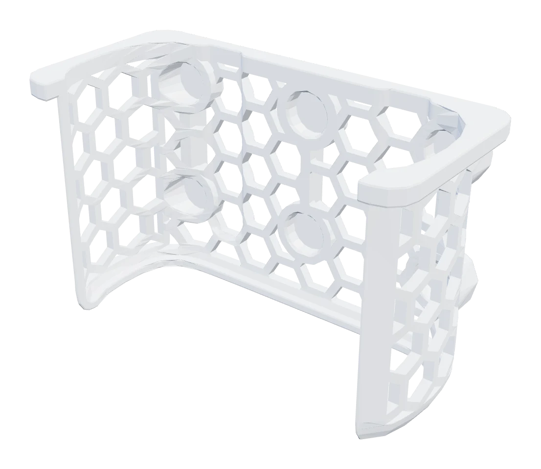 3D render of the Comet Pro RM10 magnetic rack mount printed for Yury