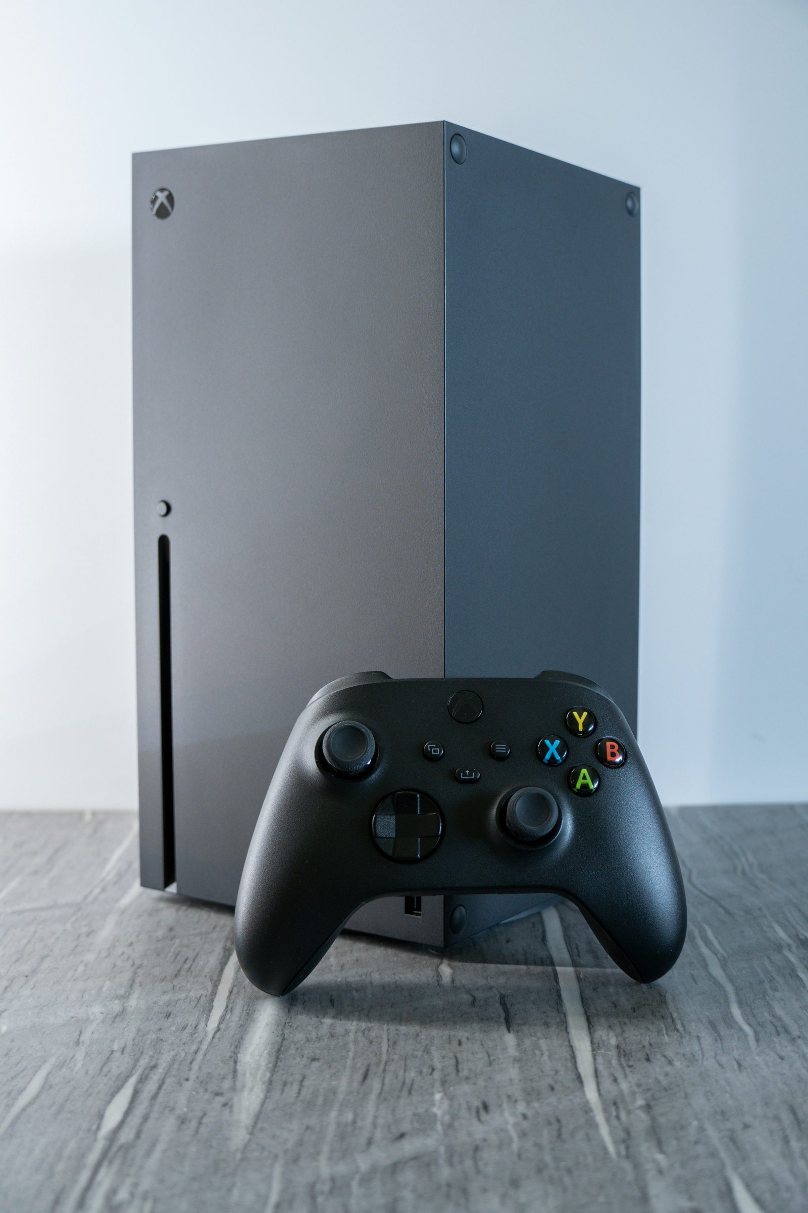 Xbox Series X console on the workshop bench